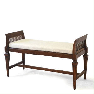 hollywoodregencyupholsteredfruitwoodbenchwithcanesideswes009000220070b1.jpg