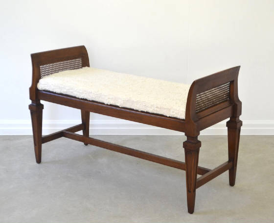 hollywoodregencyupholsteredfruitwoodbenchwithcanesideswes009000220070b8.jpg