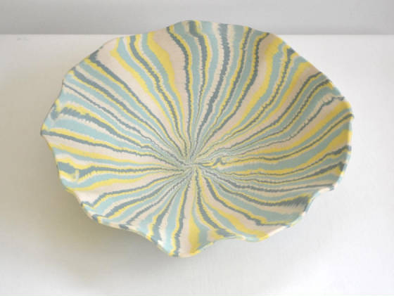 midcenturymatteglazedazureandlemonstriatedorganicceramicbowlsgt0021002200607.jpg