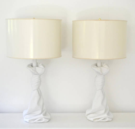 pairofhollywoodregencywhteplasterdrapedformtablelampssec001100120090b3.jpg