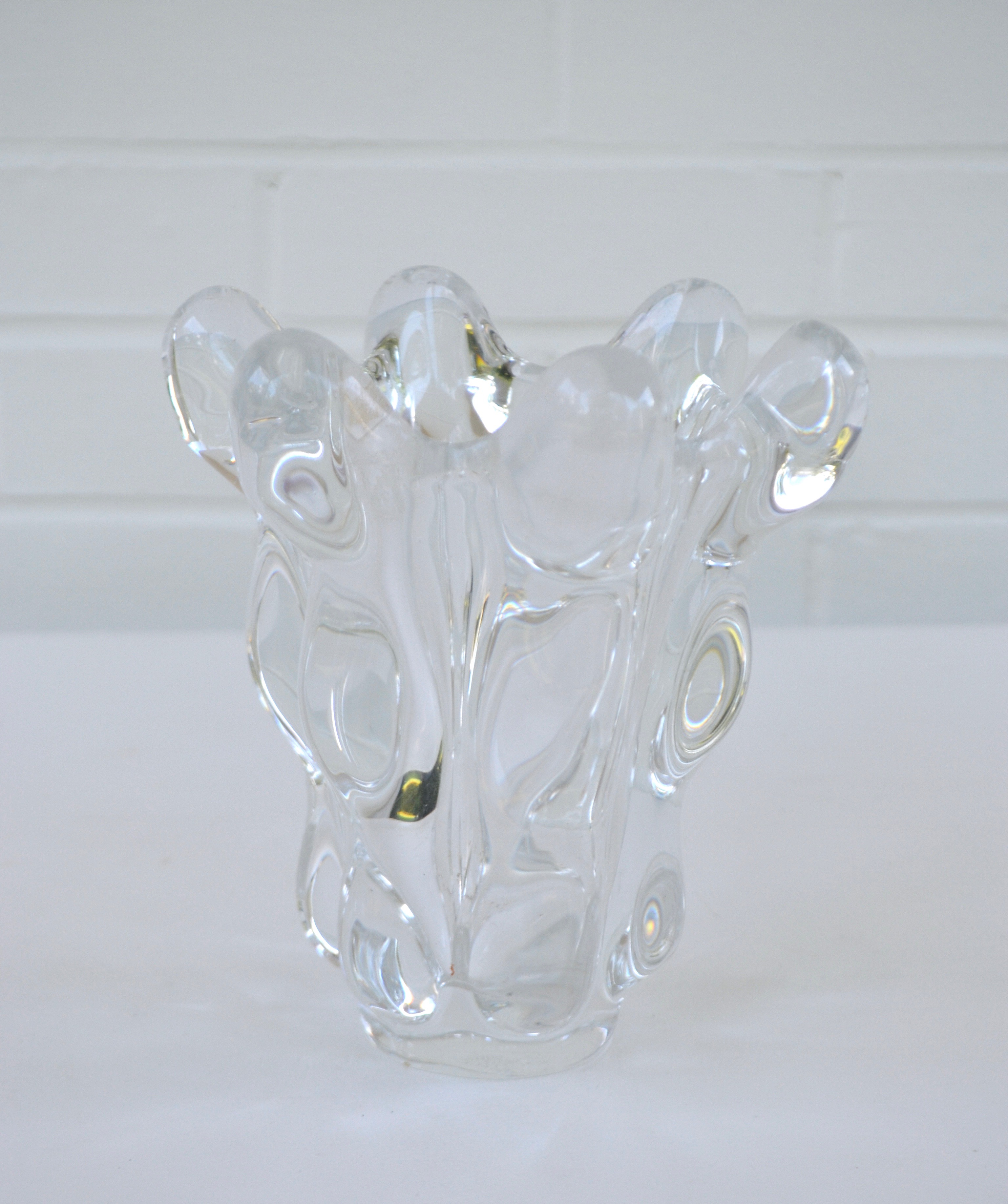 midcenturyfrenchclearbubbletexturedhandblownglassvasebyartvannespmdgimage1.jpg